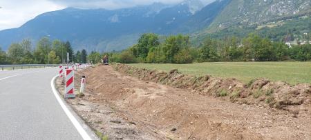 ZAČETEK GRADNJE KOLESARSKE POTI BOVEC – ČEZSOČA4